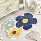 Alaqsa Tufted Big Blue Flower 15x23in