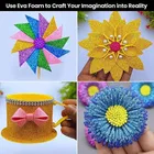 Oddy A4 Size Glitter Foam Sheets, Pack of 10 Sheets- for Art & Craft, Decoration, Gift Wrapping, Scrapbooking etc