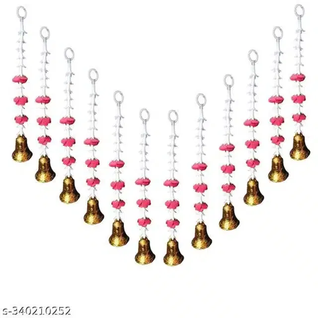 Plastic Door Hanging Decorative Strings (Multicolor, Pack of 12)