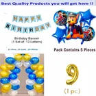 Paw Petrol Theme 9th Birthday Balloon Decoration Kit For Kids, Multicolor, Pack Of 47