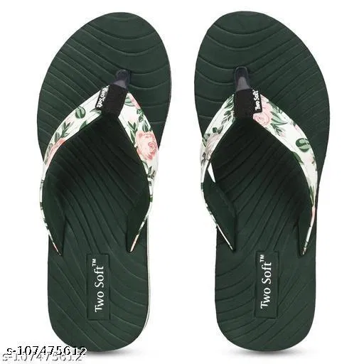 EVA Flip-flops for Women (Green, 6)