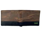 PU Leather Men's Wallet – Slim, Bifold Design with Card & Cash Compartments (Dark Brown)