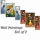 MDF 2 Pcs Designer Wall Painting for Home & Office 