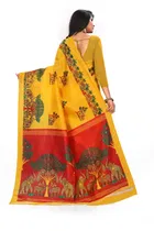 Art Silk Kalamkari Saree for Women 