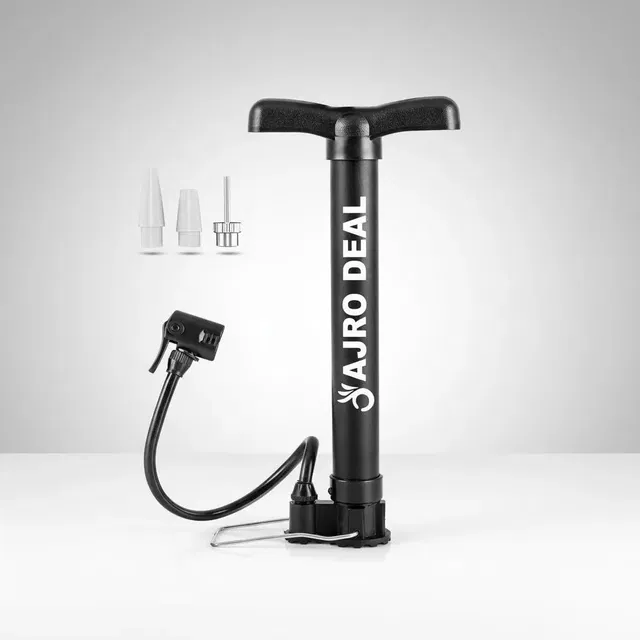 AJRO DEALMANUAL AIR PUMP-Black Quick and Easy Inflation (Pack of 1)