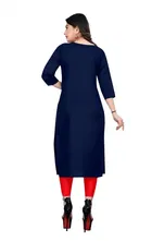 Crepe Solid Kurtis for Women 