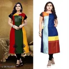 Crepe Printed Kurti for Women 