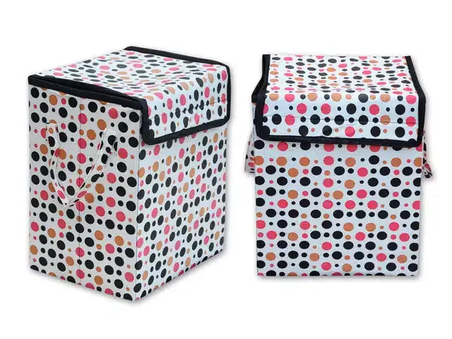 PVC Printed Rectangular Laundry Bag (Multicolor, 28 L)