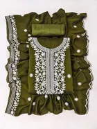 Vichitra Silk Unstitched Dress Material for Women 