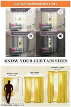 KANUSHI Industries® 1 Pieces Washable Polyster Panel Design Eyelet Door Curtain 