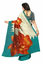 शारदा क्रिएशन मैसूर सिल्क प्रिंटेड साड़ी 