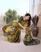 Chiffon Printed Saree for Women 