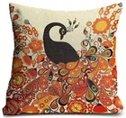 Jute Fabric Printed Cushion Covers 