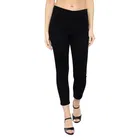 Cotton Blend Jeans for Women, Black 