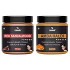 Natural Red Sandalwood & Amba Haldi Powder for Skin & Hair 