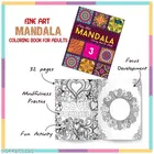 Little Explore INDIA Fun Activity & Sticker Book + Fine art Mandala Colouring Book for Adult Part 3 & 4 – Set of 3 Creative Activity & Colouring Books for Kids & Adults