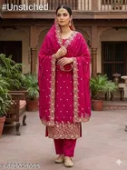 Embroidered Pakistani Suits Semi-Stitched Suits for Women 