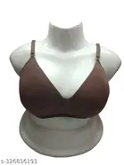 Cotton Solid Bra for Women 
