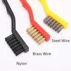 Winberg ® Gas Stove/Wash Basin/Toilet seat/Sink Brush Brass/Steel/Nylon Wire seat Cleaning Brush 