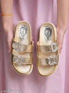 Shoetopia Embellished Flat Sandals Size IND-8
