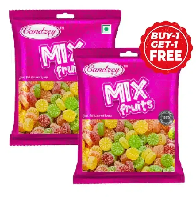 कैनडिज मिक्स फ्रूट्स 2X100 g  (1 के साथ 1 मुफ्त)