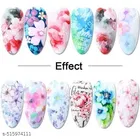 10 Rolls Nail Foil Transfer Sticker DIY Holographic Nail Decoration, 10 Designs Laser Nail Foil Wraps Decal for Fingernails Women, 4x100CM Each roll 