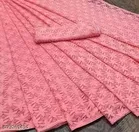 Lace Solid Saree for Women 