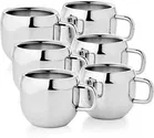 Nivis Stainless Steel Apple Shaped Tea & Coffee Cups Pack of 6 