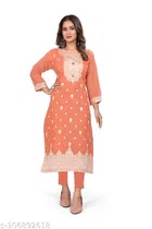 Cotton Embroidered Kurti for Women 