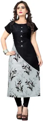 AK Fashion Mall Women Crepe Kurti 