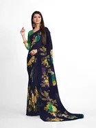 Georgette Printed Saree for Women 