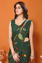 Georgette Printed Saree for Women 
