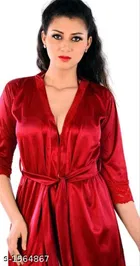Satin Nightdress Set for Women 