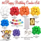 80 Pcs Balloons Decoration Kit, Multicolour, Set of 1