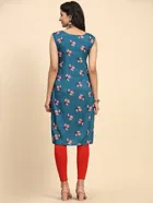 Crepe Printed Kurti for Women 