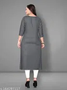 Rayon Solid Kurti for Women 