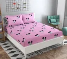 Microfiber Double Bedsheet with 2 Pillow Covers 