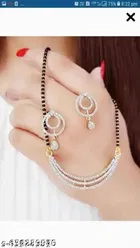 Mangalsutra Set White 18 inch for Women