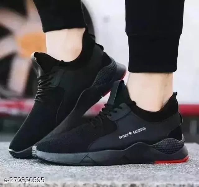 Casual Shoes for Men (Black, 7)