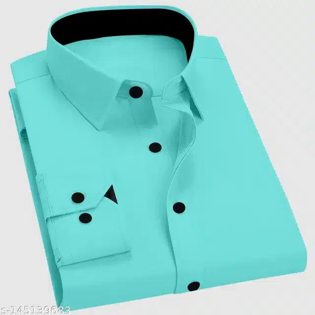 Full Sleeves Shirt for Men (Sea Green, XXL)