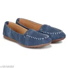 Loafers for Women (Blue & Beige, 4)