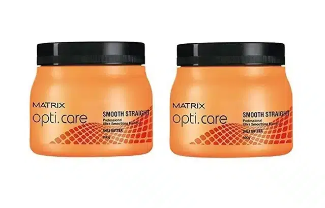 Matrix Opticare Smooth & Straight Hair Masque (Pack of 2, 490 g)