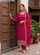Vichitra Silk Pakistani Suits for Women 