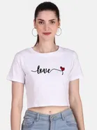 Cotton Blend Printed Tops for Women 