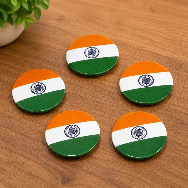 पिकफेस्ट इंडियन फ्लैग राउंड बैज P05