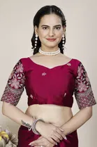 Chiffon Woven Design Saree for Women 