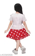 Rayon Printed Top & Skirt for Girls 