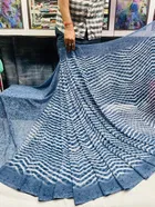 Georgette Applique Saree for Women 