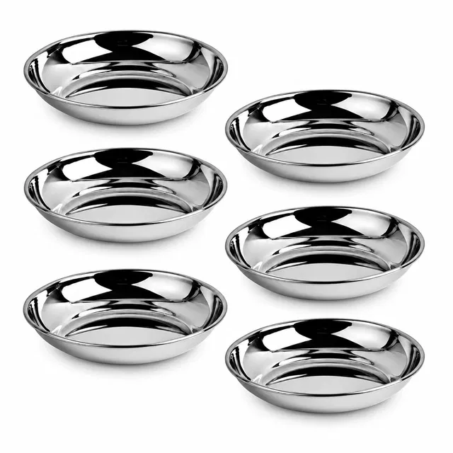 SimpleHome Steel Dessert Bowl Combo Set of 6