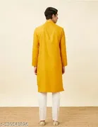 Chikankari Floral Embroidered Kurta Set for Men 